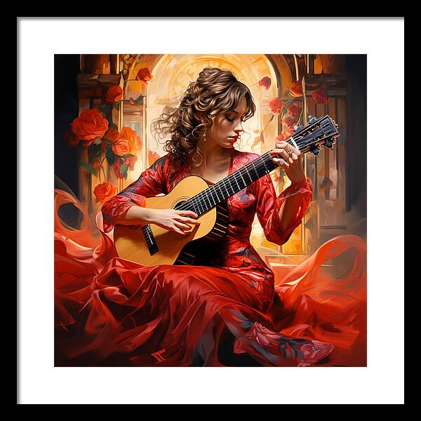 Harmonic Flame - Framed Print