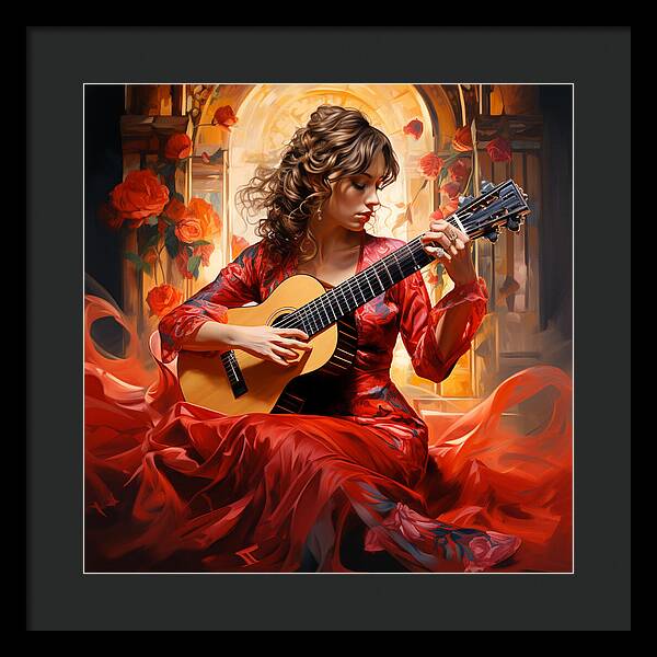 Harmonic Flame - Framed Print