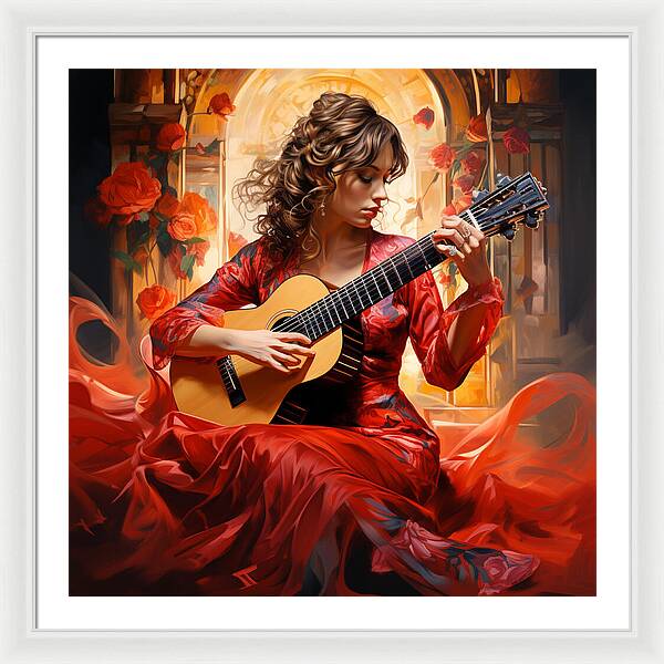 Harmonic Flame - Framed Print