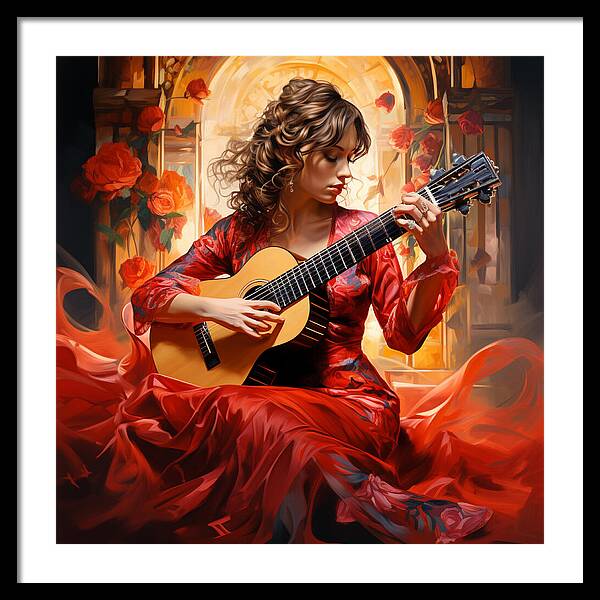 Harmonic Flame - Framed Print