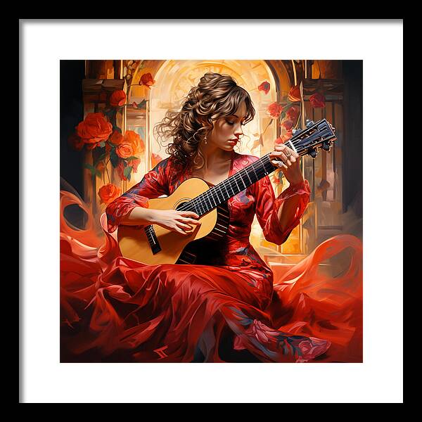 Harmonic Flame - Framed Print