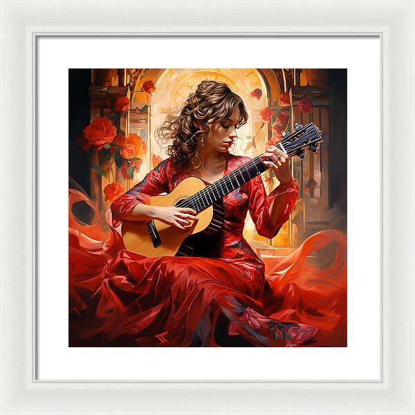 Harmonic Flame - Framed Print