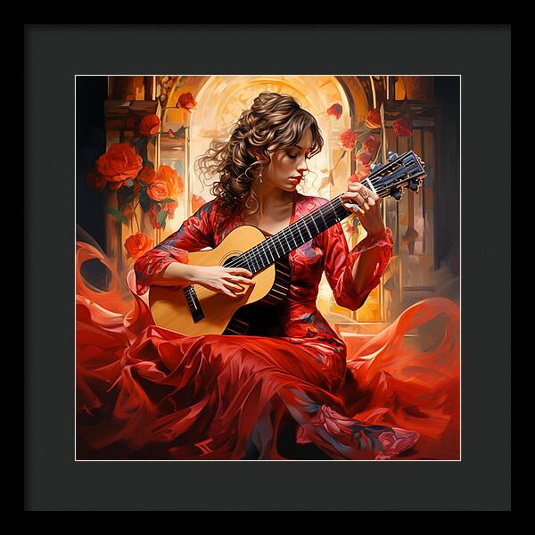 Harmonic Flame - Framed Print