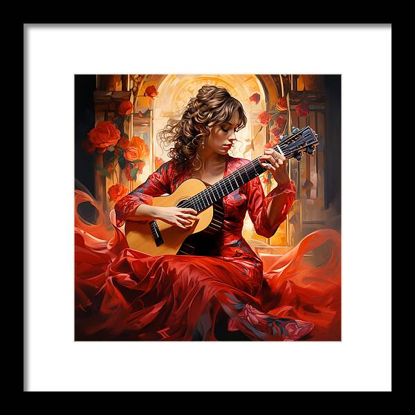 Harmonic Flame - Framed Print