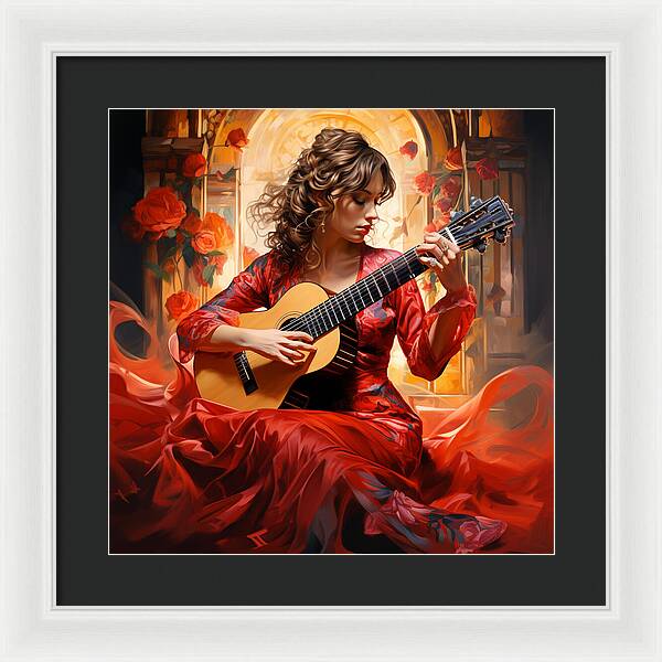 Harmonic Flame - Framed Print
