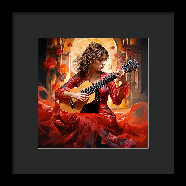 Harmonic Flame - Framed Print