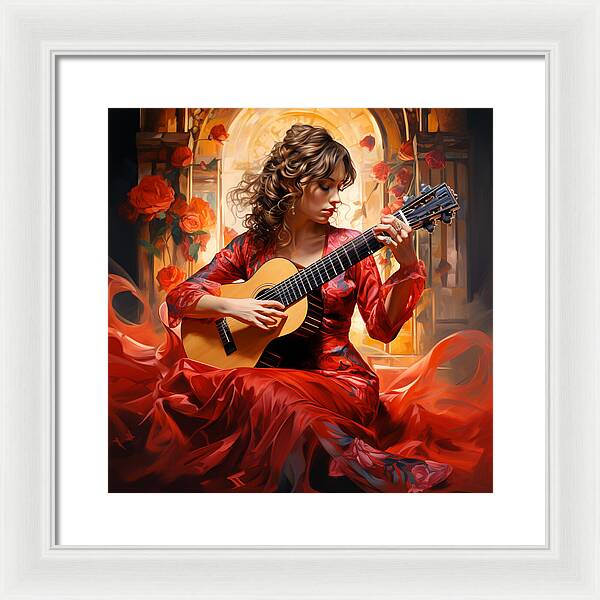 Harmonic Flame - Framed Print