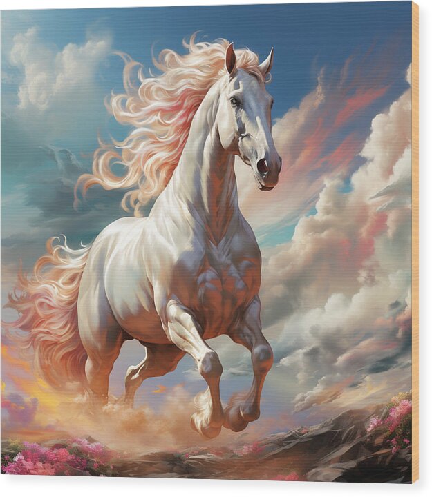 Heavenly Hooves - Wood Print