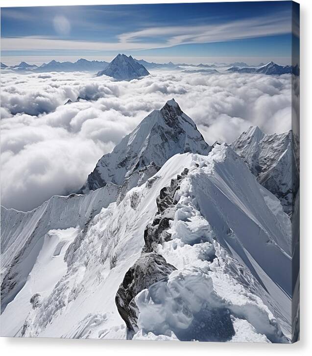 Heavenly Peaks - Canvas Print