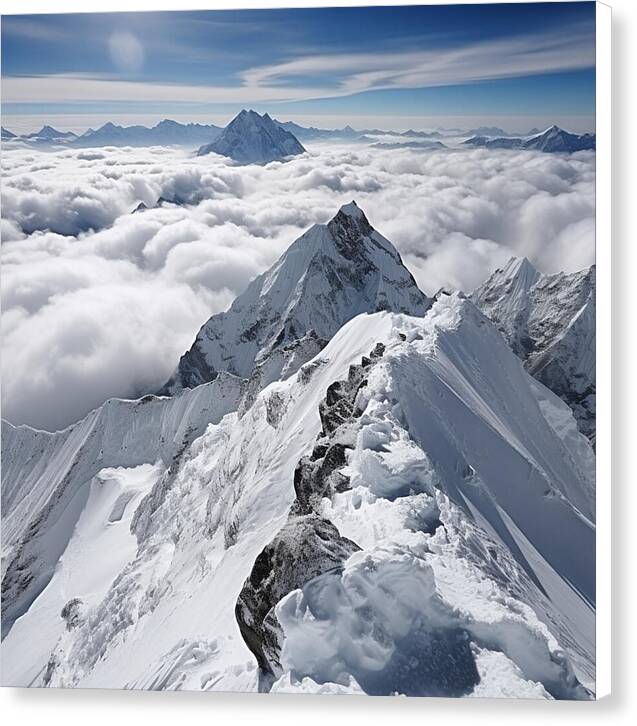 Heavenly Peaks - Canvas Print