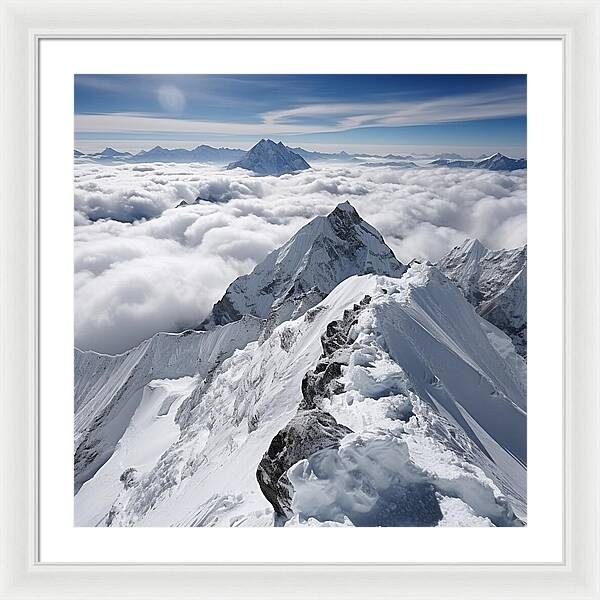 Heavenly Peaks - Framed Print