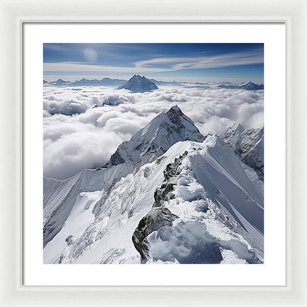 Heavenly Peaks - Framed Print