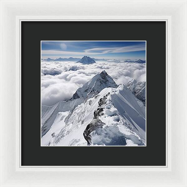 Heavenly Peaks - Framed Print