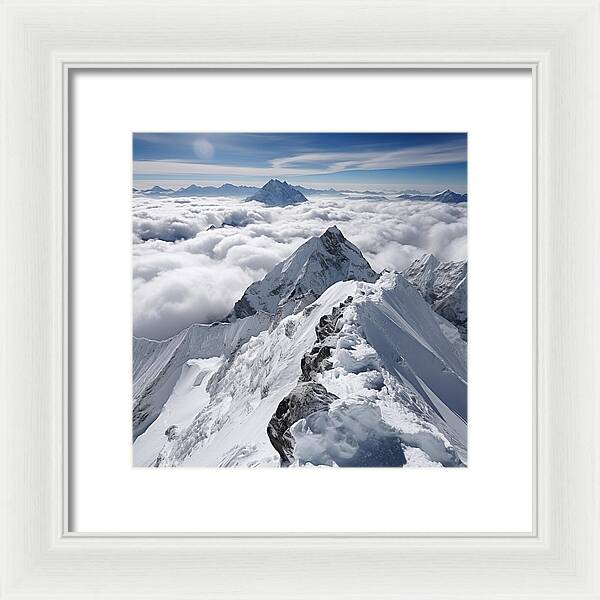 Heavenly Peaks - Framed Print