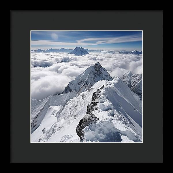 Heavenly Peaks - Framed Print