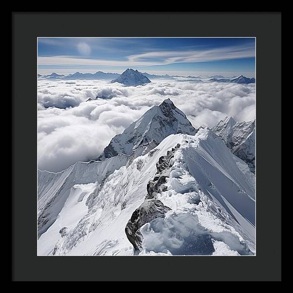 Heavenly Peaks - Framed Print