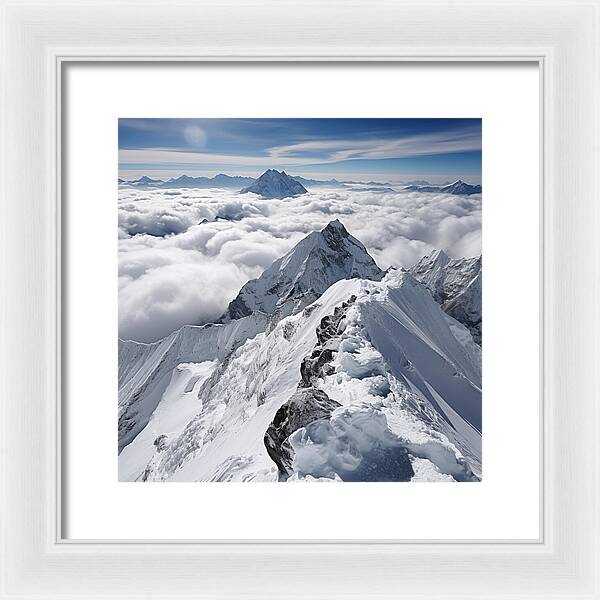 Heavenly Peaks - Framed Print
