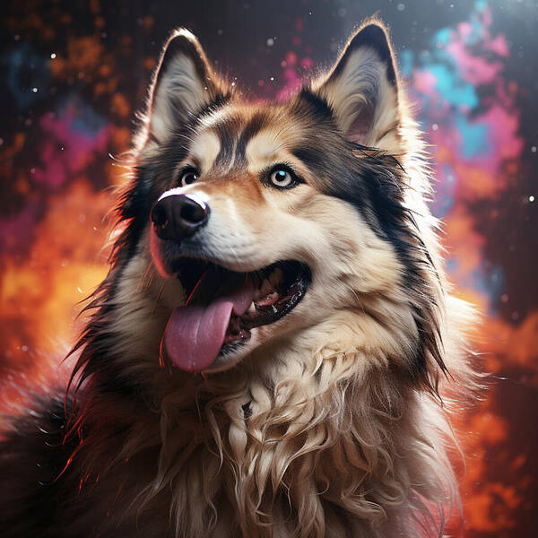 Husky Dreamscape - Art Print