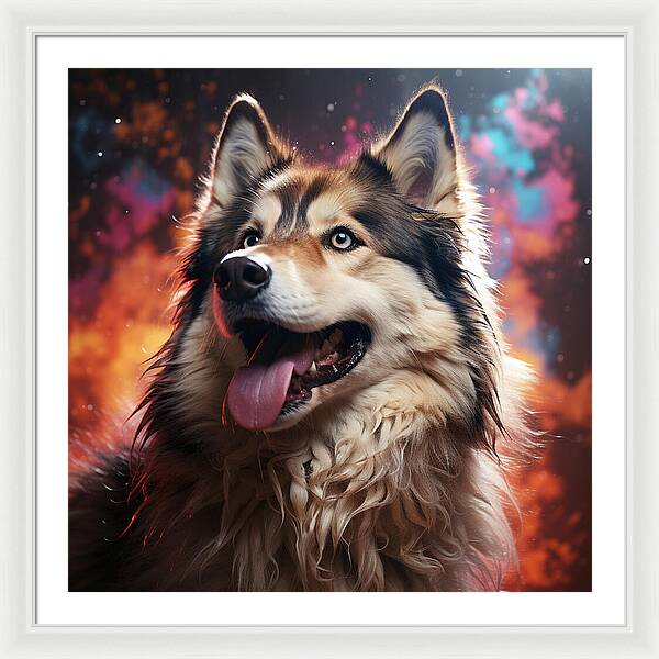 Husky Dreamscape - Framed Print