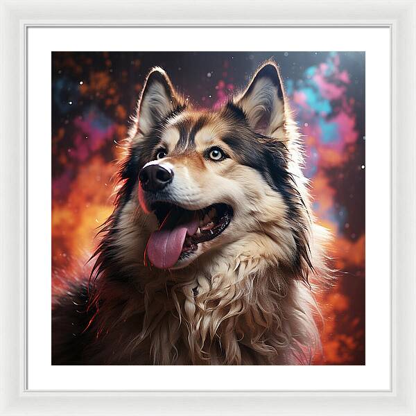 Husky Dreamscape - Framed Print