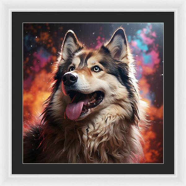 Husky Dreamscape - Framed Print