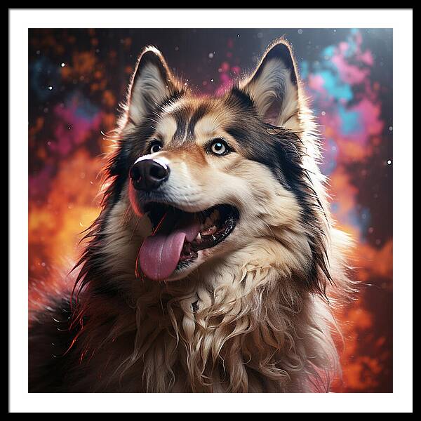 Husky Dreamscape - Framed Print