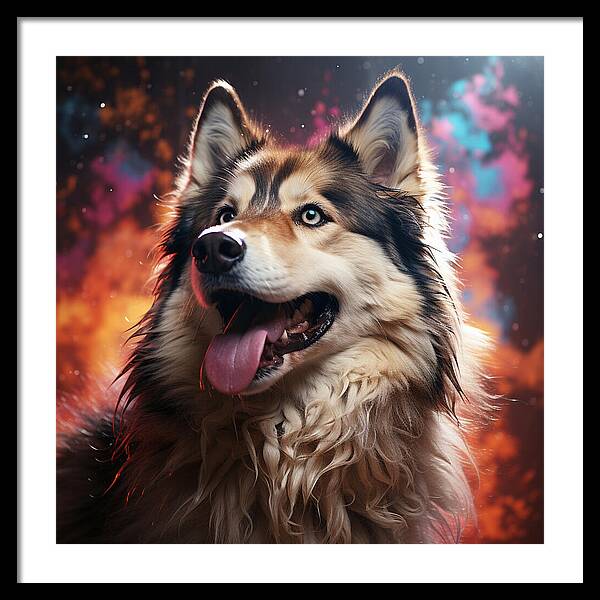Husky Dreamscape - Framed Print