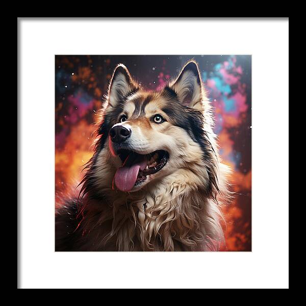 Husky Dreamscape - Framed Print