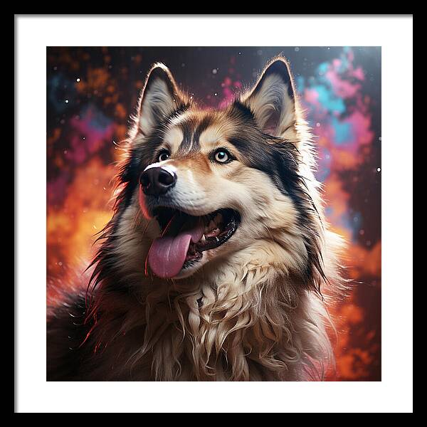 Husky Dreamscape - Framed Print