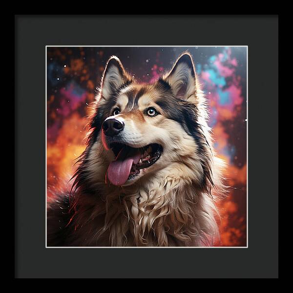Husky Dreamscape - Framed Print
