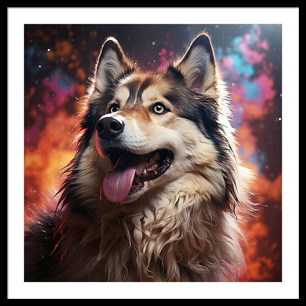 Husky Dreamscape - Framed Print
