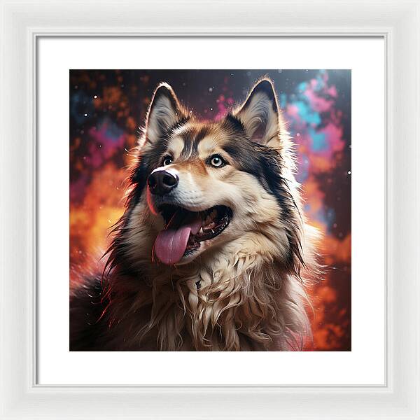 Husky Dreamscape - Framed Print
