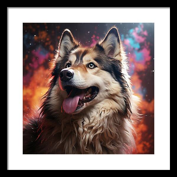 Husky Dreamscape - Framed Print
