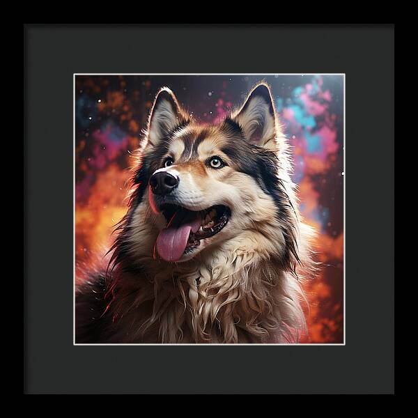 Husky Dreamscape - Framed Print