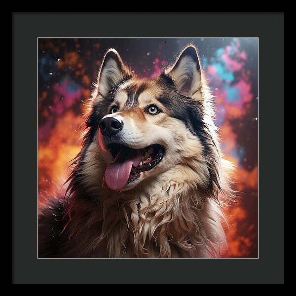 Husky Dreamscape - Framed Print