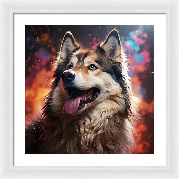 Husky Dreamscape - Framed Print