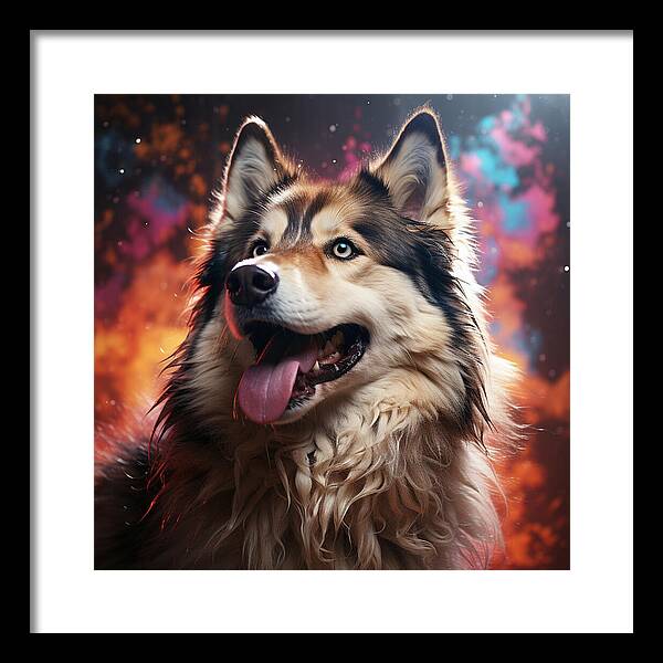 Husky Dreamscape - Framed Print