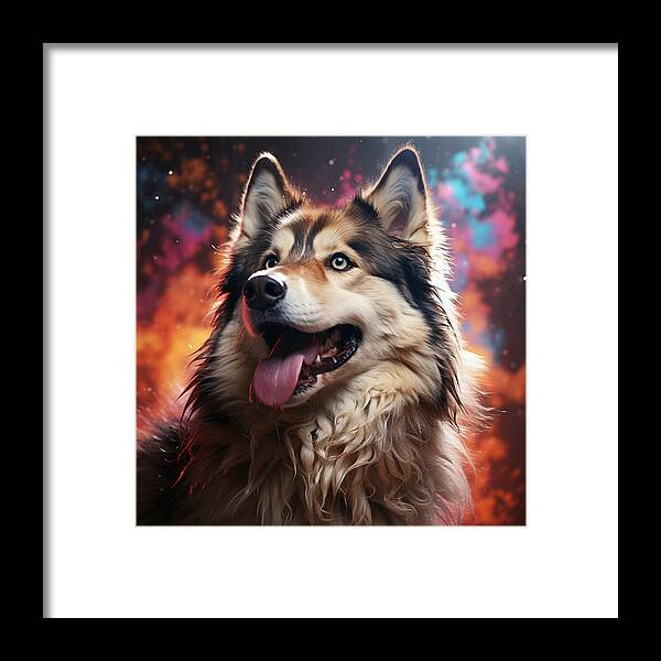 Husky Dreamscape - Framed Print