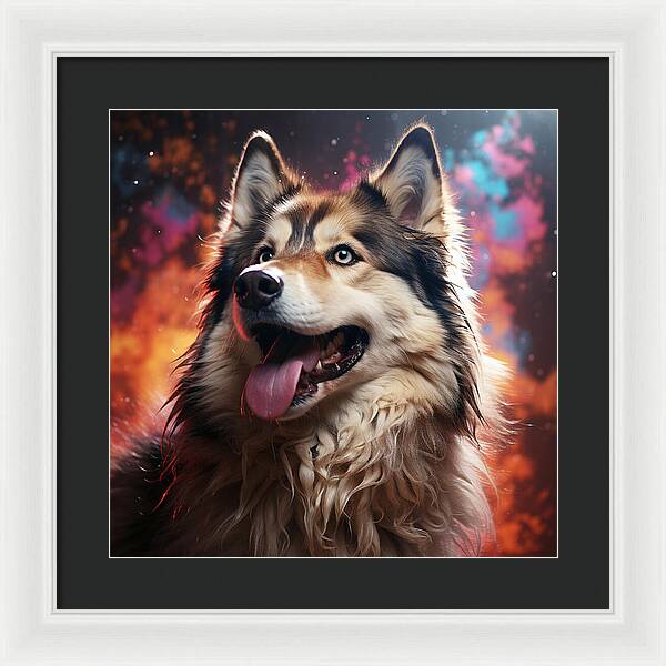 Husky Dreamscape - Framed Print