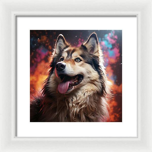 Husky Dreamscape - Framed Print