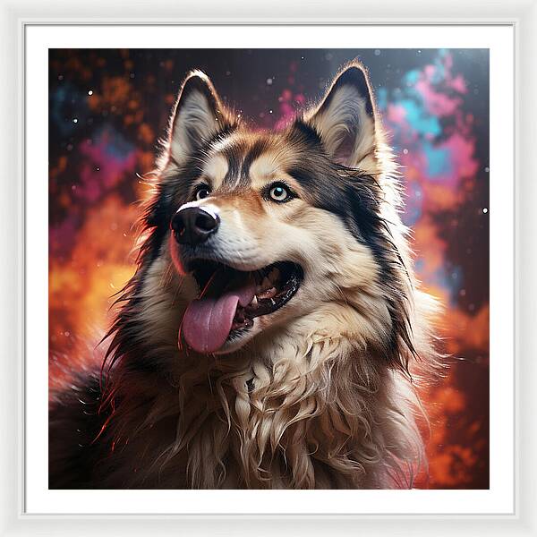 Husky Dreamscape - Framed Print