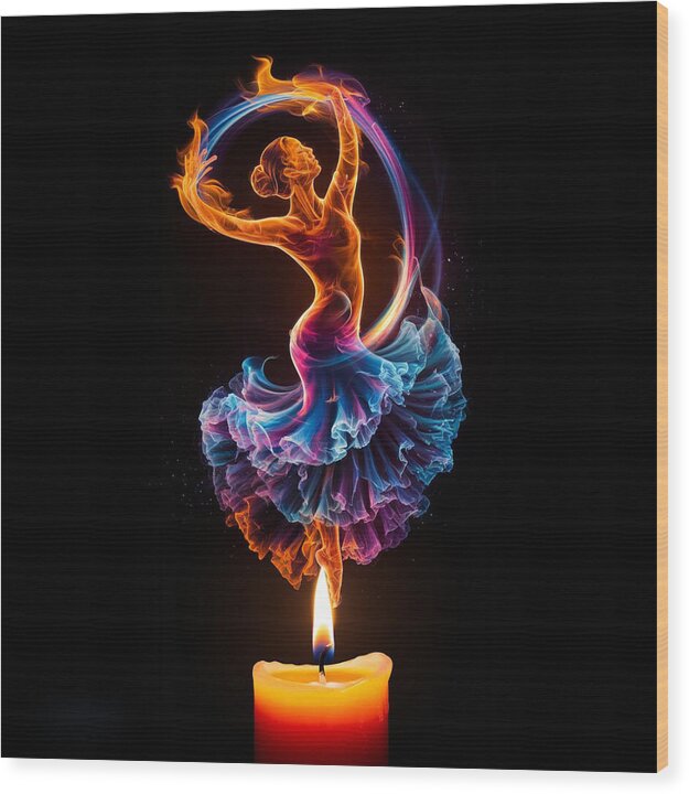 Ignite the Dance - Wood Print