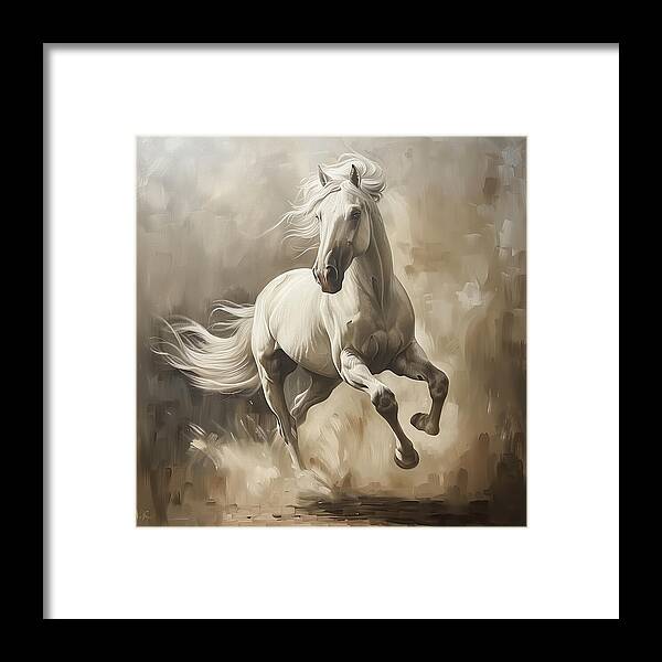 Ivory Thunder - Framed Print