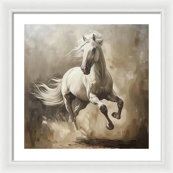 Ivory Thunder - Framed Print