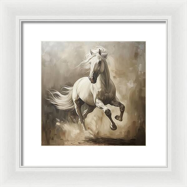 Ivory Thunder - Framed Print