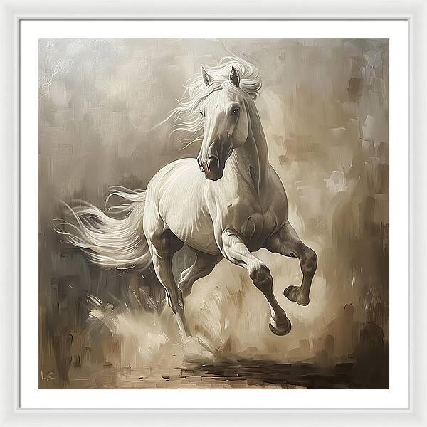 Ivory Thunder - Framed Print