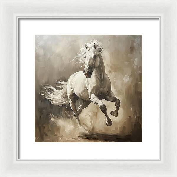 Ivory Thunder - Framed Print
