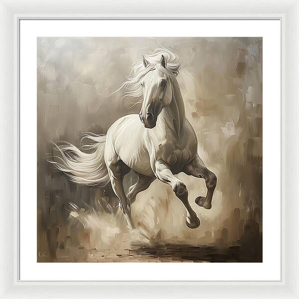 Ivory Thunder - Framed Print