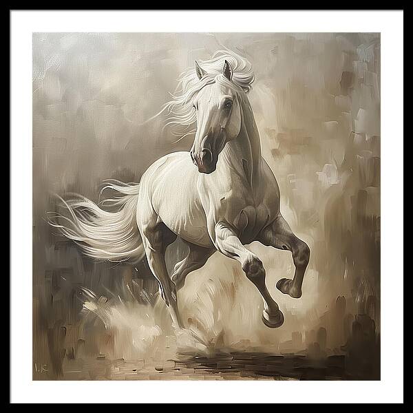 Ivory Thunder - Framed Print