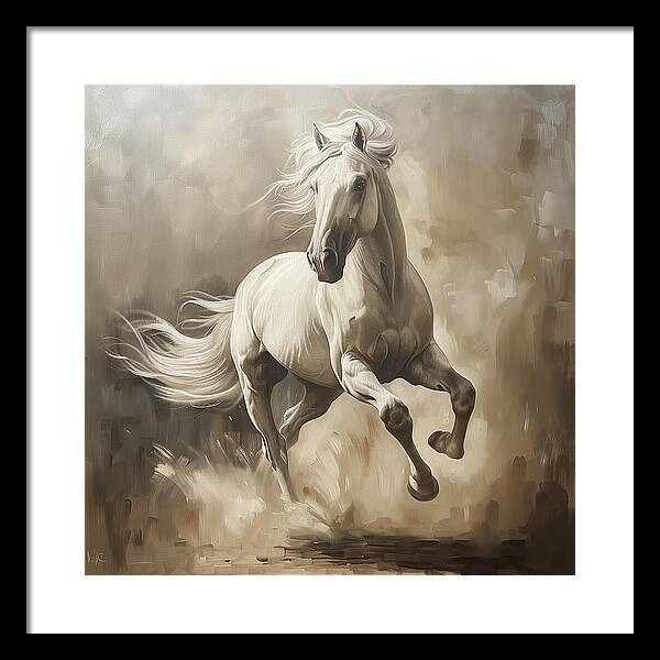 Ivory Thunder - Framed Print